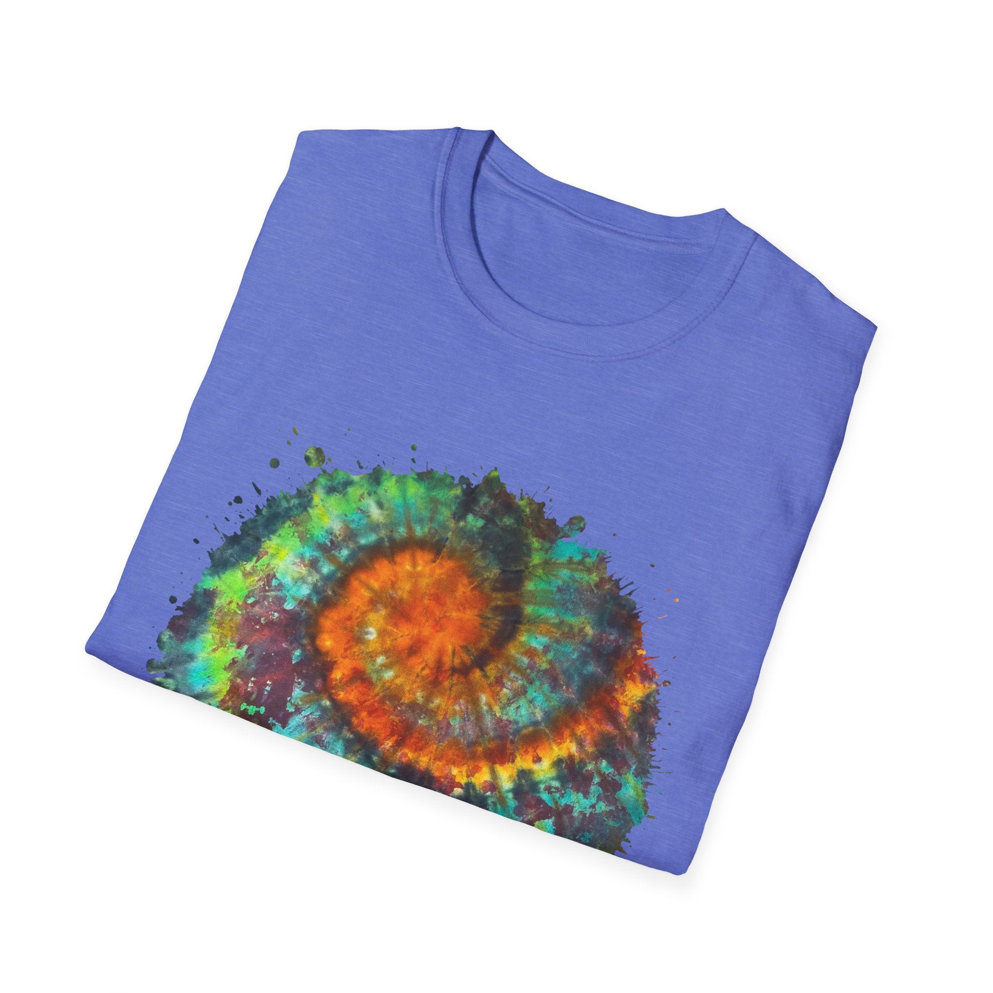Whiplash 2:  Vibrant Spiral Tie-Dye Unisex T-Shirt, Soft Tee, Colorful Casual Tee, Summer Style shirt, Eco-friendly Gift, Festival Wear