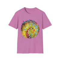 Habanero Helix 2:  Vibrant Tie-Dye Unisex T-Shirt, Retro Graphic Tee, Casual Wear, Unique Gift, Festival Fashion, Summer Apparel