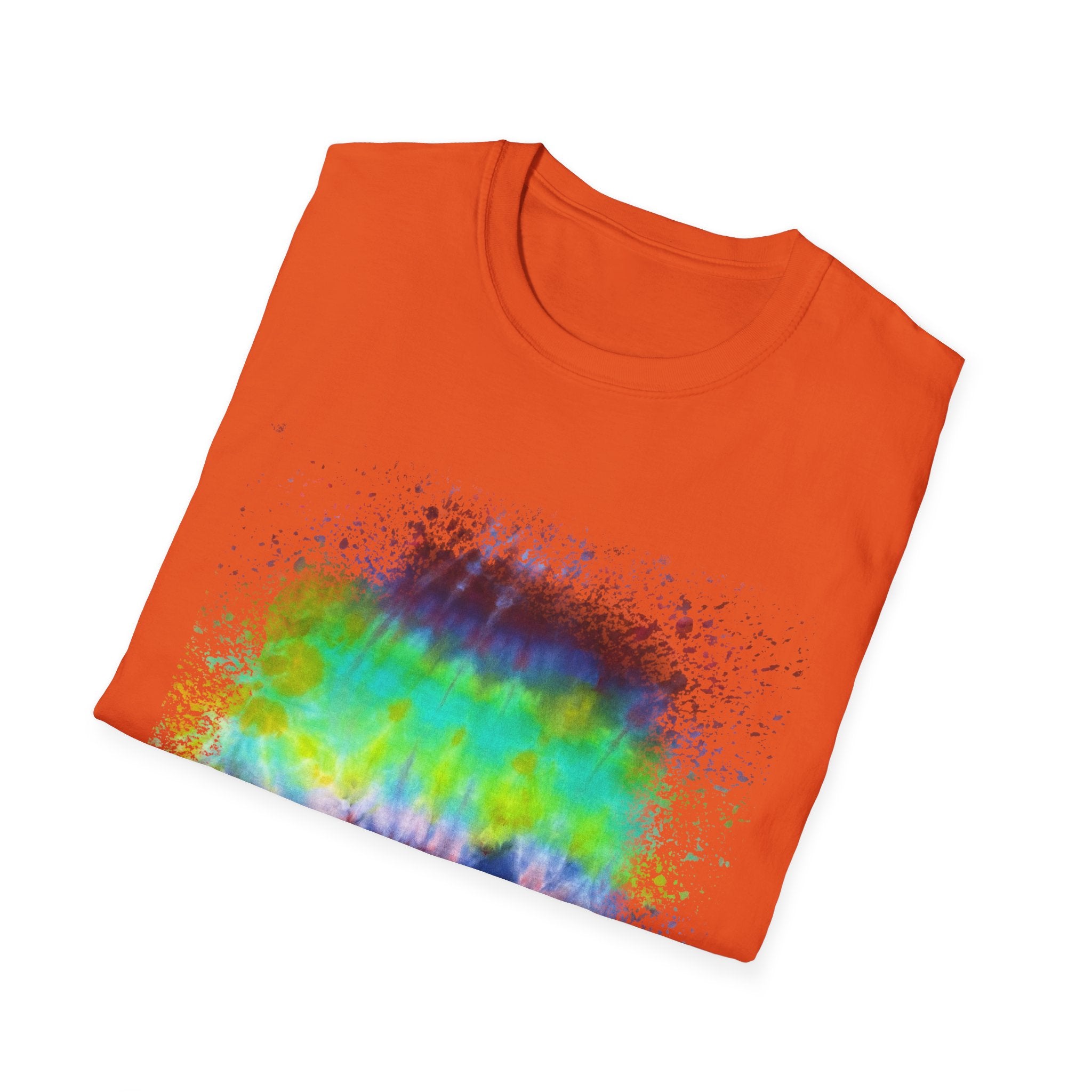 Sidewinder Showdown 2:  Vibrant Artistic Drip T-Shirt, Colorful Graphic Tee, Unisex Rainbow Shirt, Casual Wear, Gift for Art Lovers, Summer Fashion