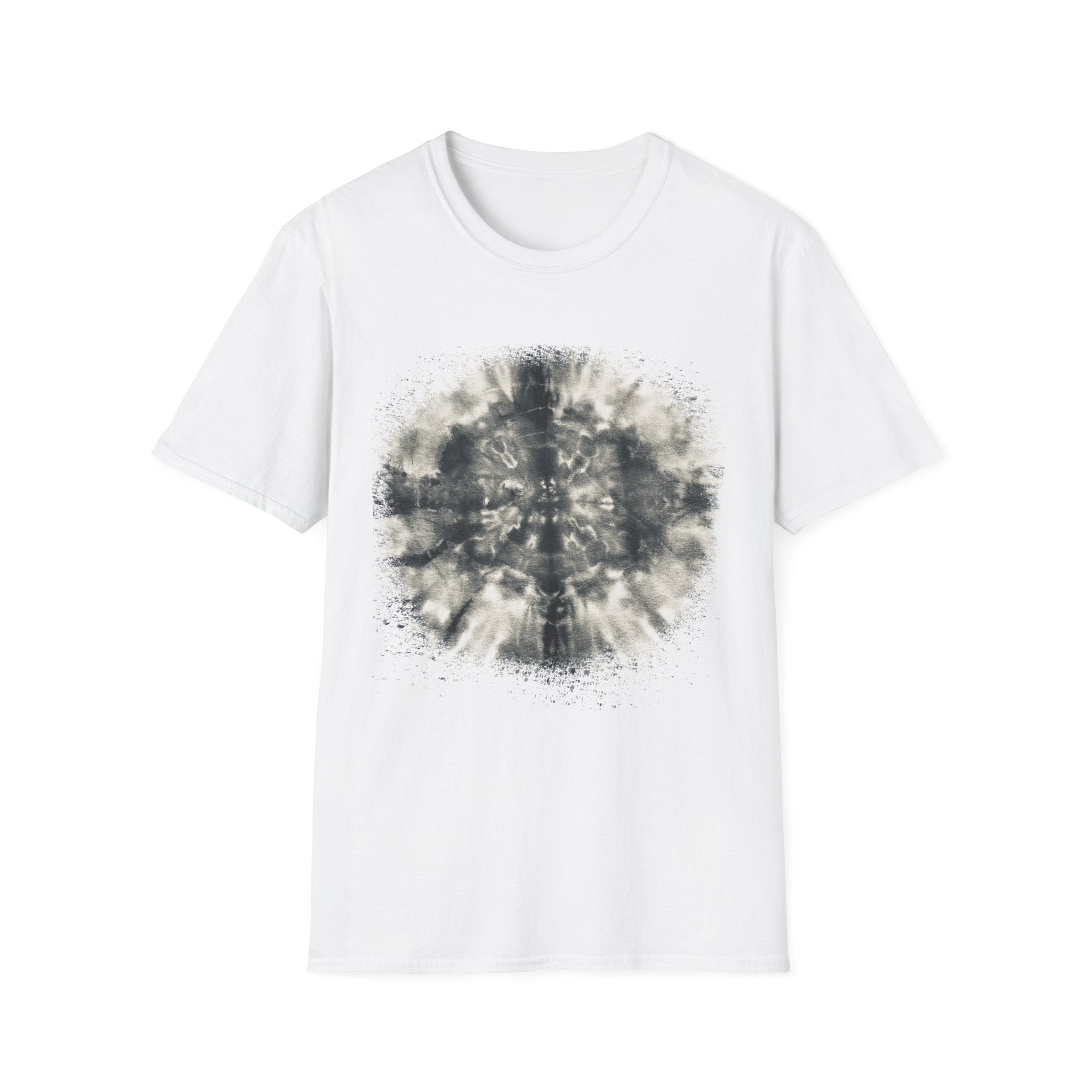CROSS ROAD: Gritty, graphite style...  Trendy Tie-Dye Unisex Softstyle T-Shirt | Casual, Chic, Gift Idea, Festival Wear, Everyday Fashion