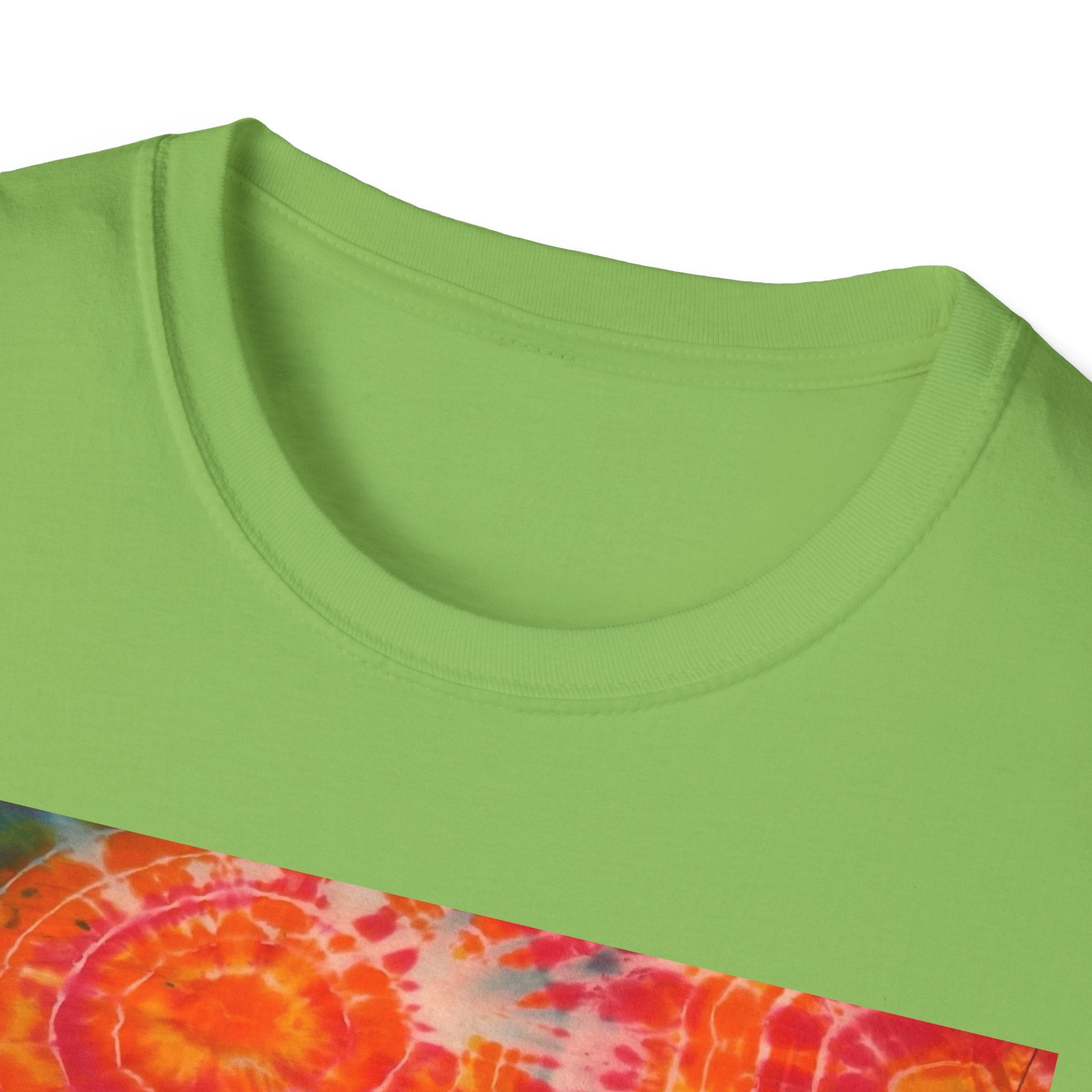 RIPPLE: Koi pond inspired ripple swirl style, Tie-Dye Unisex Softstyle T-Shirt, Bohemian Tee, Summer Vibes Shirt, Festival Wear, Gift for Her, Unique Tie Dye Fashion