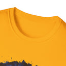 Cobalt Tornado 2:  Spiral Tie-Dye T-Shirt, Unisex Kaftan, Bohemian Tee, Beachwear, Summer Top, Festival Gear, Unique Gift