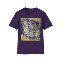 RENEGADE: Edgy, grungy, scratchy Swirl Tie-Dye T-Shirt, Unisex Casual Tee, Retro Vibe Shirt, Summer Style Top, Gift for Music Festivals, Tie-Dye Lover's Apparel