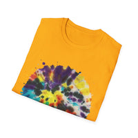 PARAGON 2: Splatter style, jubilee tie dye, Colorful Tie-Dye Unisex Softstyle T-Shirt, Boho Tee, Summer Fashion, Festival Wear, Casual Outfit, Gift Idea