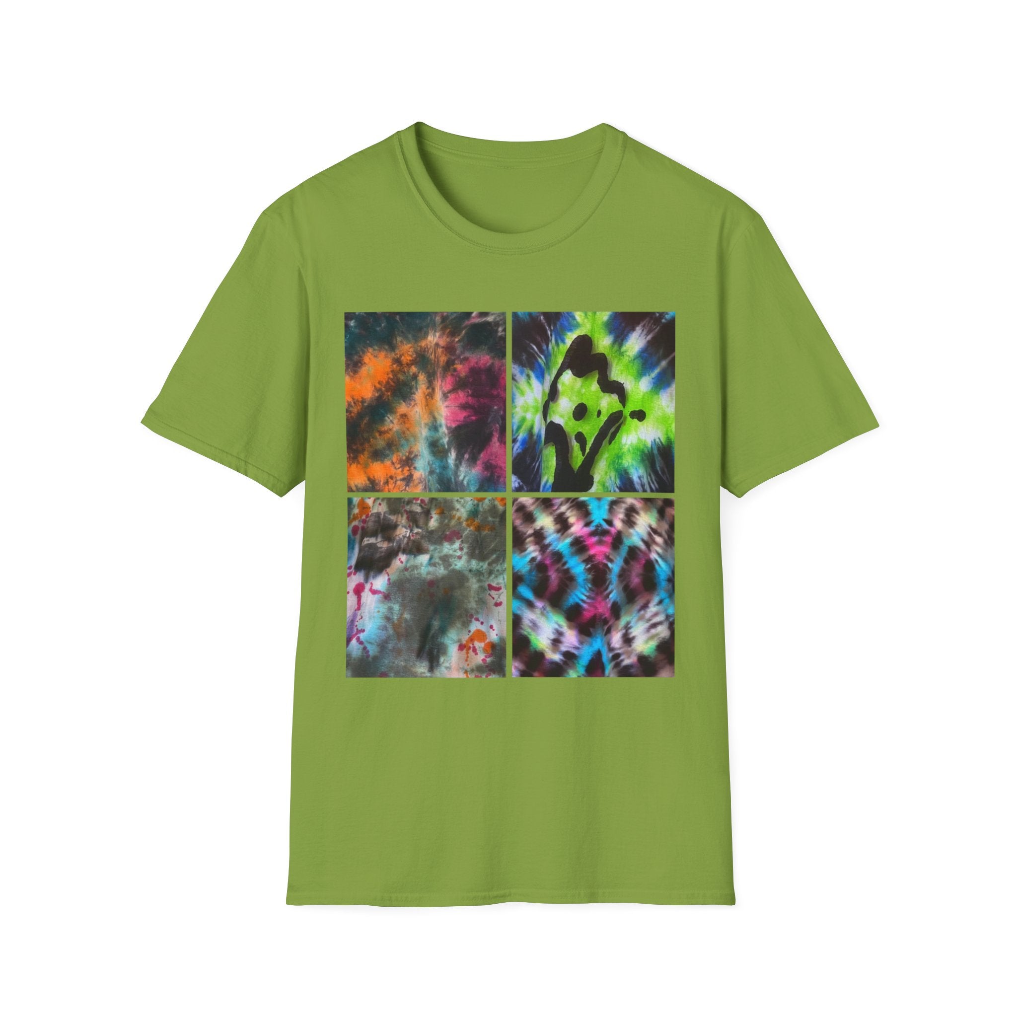 THE VICEROY: Unisex Tie-Dye collage T-Shirt, Vibrant Fashion Tee, Summer Wardrobe Essential, Festival Wear, Gift for Creative Souls, Casual Everyday Tee