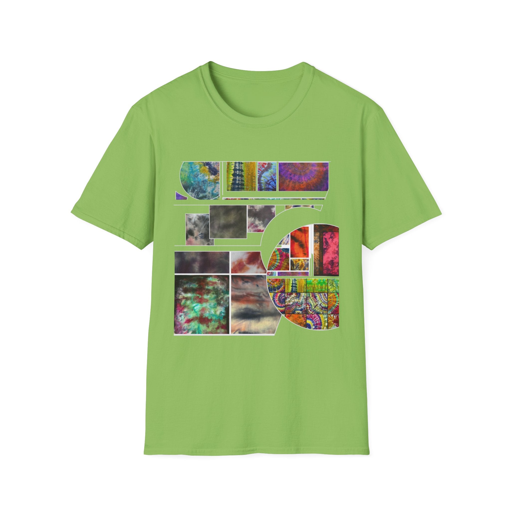 The DILEMMA: Colorful Graphic Collage Unisex Softstyle T-Shirt, Casual Tee, Unique Gift, Art Lover Shirt, Everyday Wear, Festival Apparel