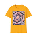 TANGERINE TIGER: Spotted swirl Colorful Tie-Dye Unisex Softstyle T-Shirt, Festival Wear, Casual Outfit, Gift for Her, Summer Vibes, Boho Style
