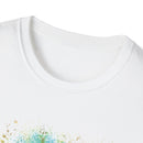 THE CONTRARIAN:  Deep sea vibe, Nature-Inspired Tie-Dye T-Shirt | Unisex Softstyle | Bohemian Vibe | Perfect for Festivals, Casual Wear, Eco-Friendly Living