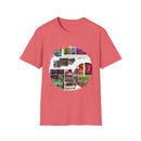 The Dilemma 2:  Colorful Collage Unisex Softstyle T-Shirt - Vibrant Art Tee, Casual Wear, Unique Gift, Graphic Tee, Everyday Essentials, Trendy Fashion