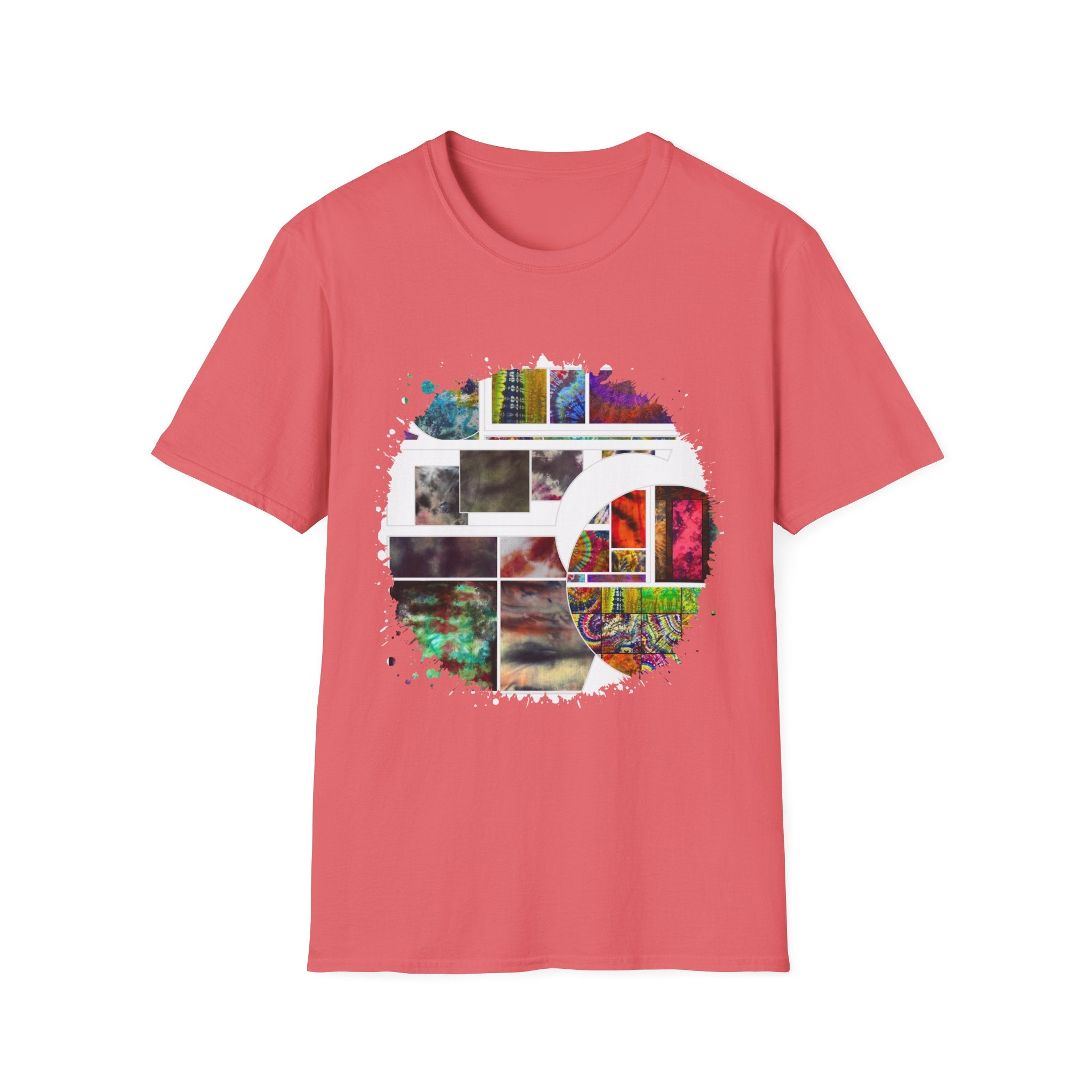 The Dilemma 2:  Colorful Collage Unisex Softstyle T-Shirt - Vibrant Art Tee, Casual Wear, Unique Gift, Graphic Tee, Everyday Essentials, Trendy Fashion