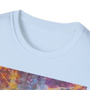 RASPBERRY SORBET:  Splat style, Galactic Vibe Unisex Softstyle T-Shirt | Space Art Tee, Cosmic Shirt, Gift for Astronomers, Unique Spacewear, Casual Wear