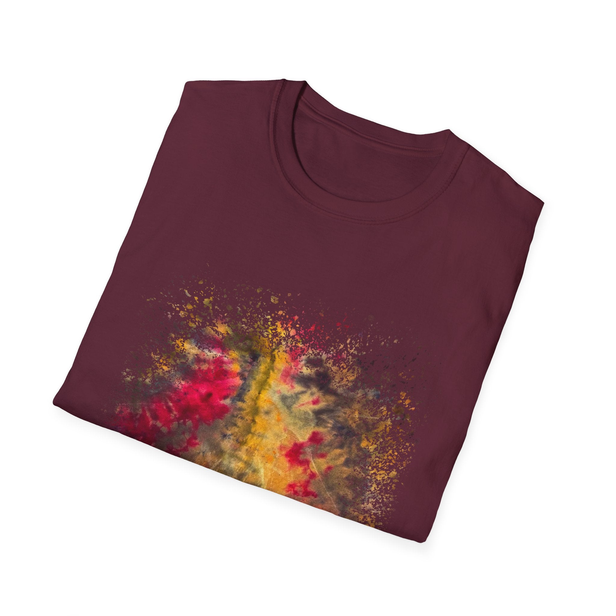 Sapphire Scorpion 2:  Fall Leaves Unisex Softstyle T-Shirt, Autumn Tee, Nature Lover Shirt, Gift for Her, Cozy Casual Wear