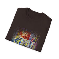The Scramble 2:  Colorful Splash Unisex Softstyle T-Shirt, Casual Wear, Gift for Friends, Summer Fashion, Vibrant Art Tee