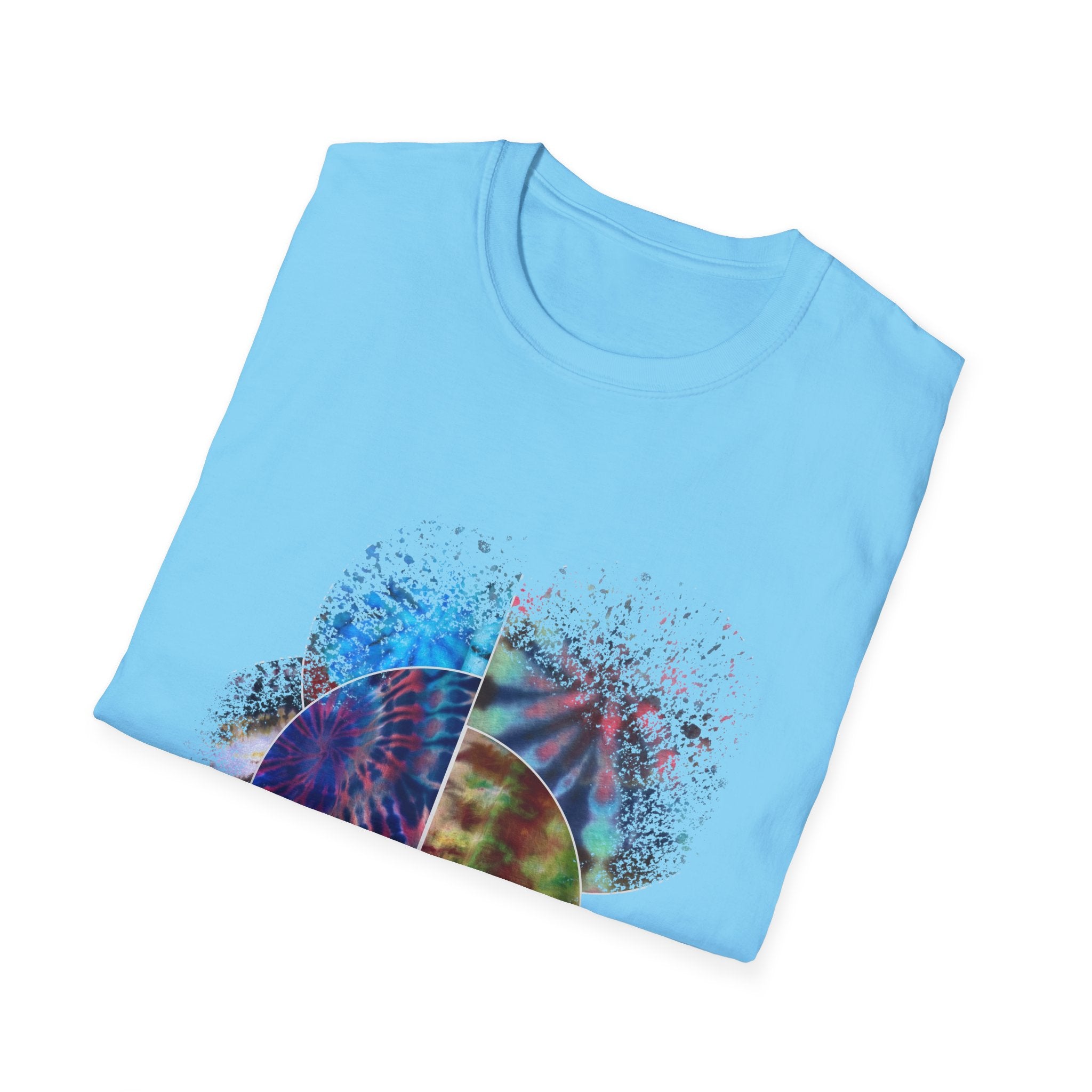 Tenacity 2:  Colorful Tie-Dye Unisex Softstyle T-Shirt, Casual Wear, Gift for Art Lovers, Summer Vibes, Festival Clothing