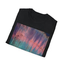MOMENTUM: Northern Lights inspired, Edgy, Vibrant Tie-Dye Unisex T-Shirt, Softstyle Tee for Summer, Casual Wear, Fashion Statement, Gift for Friends, Festival Outfit, Relaxed Fit