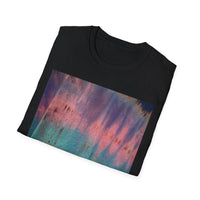 MOMENTUM: Northern Lights inspired, Edgy, Vibrant Tie-Dye Unisex T-Shirt, Softstyle Tee for Summer, Casual Wear, Fashion Statement, Gift for Friends, Festival Outfit, Relaxed Fit