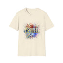 The Scramble 2:  Colorful Splash Unisex Softstyle T-Shirt, Casual Wear, Gift for Friends, Summer Fashion, Vibrant Art Tee