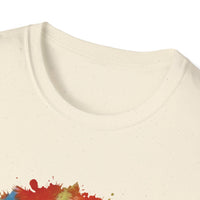 Orange Krush 2:  Tie-Dye Krush Unisex Softstyle T-Shirt, Vibrant Casual Tee, Bohemian Top, Festival Wear, Gift for Music Lovers