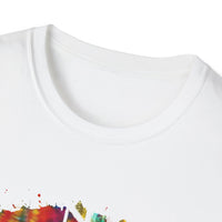 San Mateo Magic 2:  Vibrant Artistic Unisex T-Shirt, Colorful Graphic Tee, Trendy Casual Shirt, Unique Gift for Art Lovers, Summer Essential