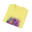 Bombay Blitz 2:  Vibrant Abstract Art T-Shirt | Unisex Softstyle Tee, Colorful Graphic Shirt, Trendy Casual Wear, Unique Gift for Art Lovers
