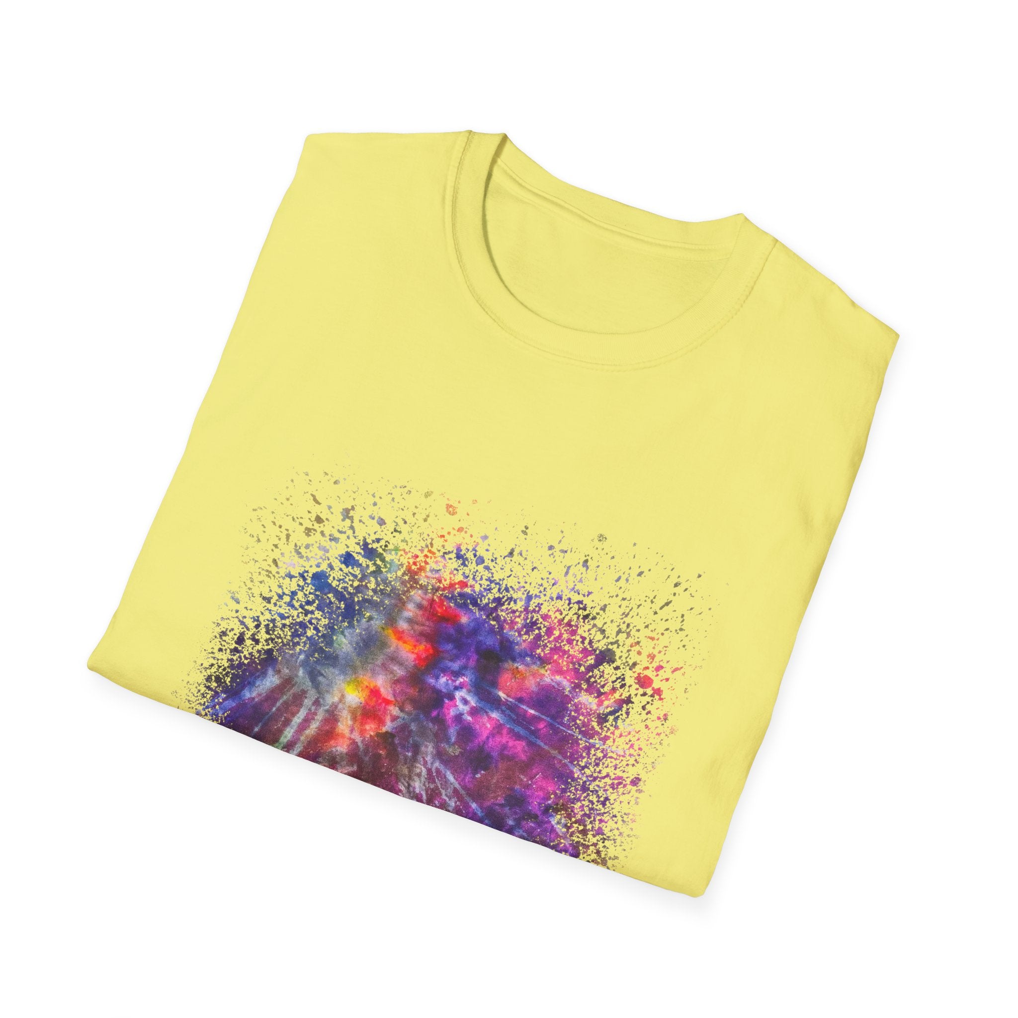 Bombay Blitz 2:  Vibrant Abstract Art T-Shirt | Unisex Softstyle Tee, Colorful Graphic Shirt, Trendy Casual Wear, Unique Gift for Art Lovers