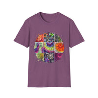 Resilience 2:  Vibrant Tie-Dye Unisex Softstyle T-Shirt, Bohemian Tee, Summer Apparel, Festival Wear, Gift for Him or Her