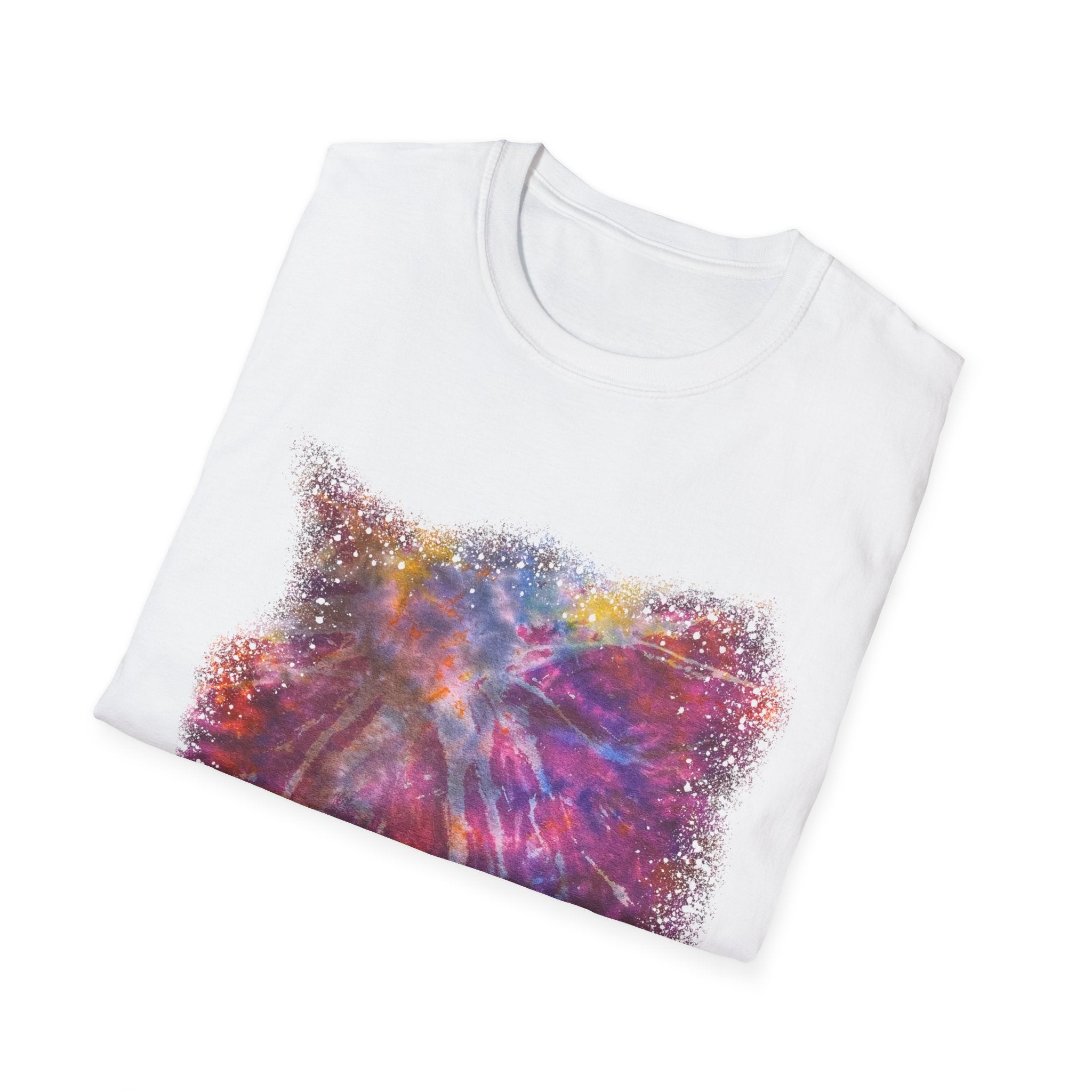 Raspberry Sorbet 2:  Cosmic Vibe Unisex Softstyle T-Shirt | Galaxy Art Tee | Gift for Space Lovers | Festival Wear | Comfortable Casual Tee | Summer Wardrobe