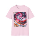 HARDCORE HARMONY: Smash Style Tie-Dye Vibe Unisex Softstyle T-Shirt, Party Wear, Music Festival Shirt, Summer Clothing, Gift for Him/Her