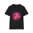 Magenta Madness 2:  Vibrant Splash T-Shirt: Unisex Softstyle, Art Enthusiast Gift, Casual Wear, Summer Apparel, Splash of Color, Vibrant Tee