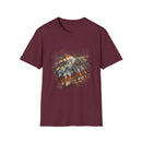 Asteroid Menace 2:  Artistic Abstract Unisex Softstyle T-Shirt | Trendy Graphic Tee, Casual Wear, Unique Fashion Gift, Art Lover Apparel, Everyday Comfort