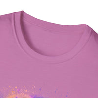 HURRICANE RIDGE: Vibrant Abstract Art T-Shirt | Unisex Softstyle Tee, Casual Wear, Gift for Art Lovers, Summer Vibes, Unique Statement Piece