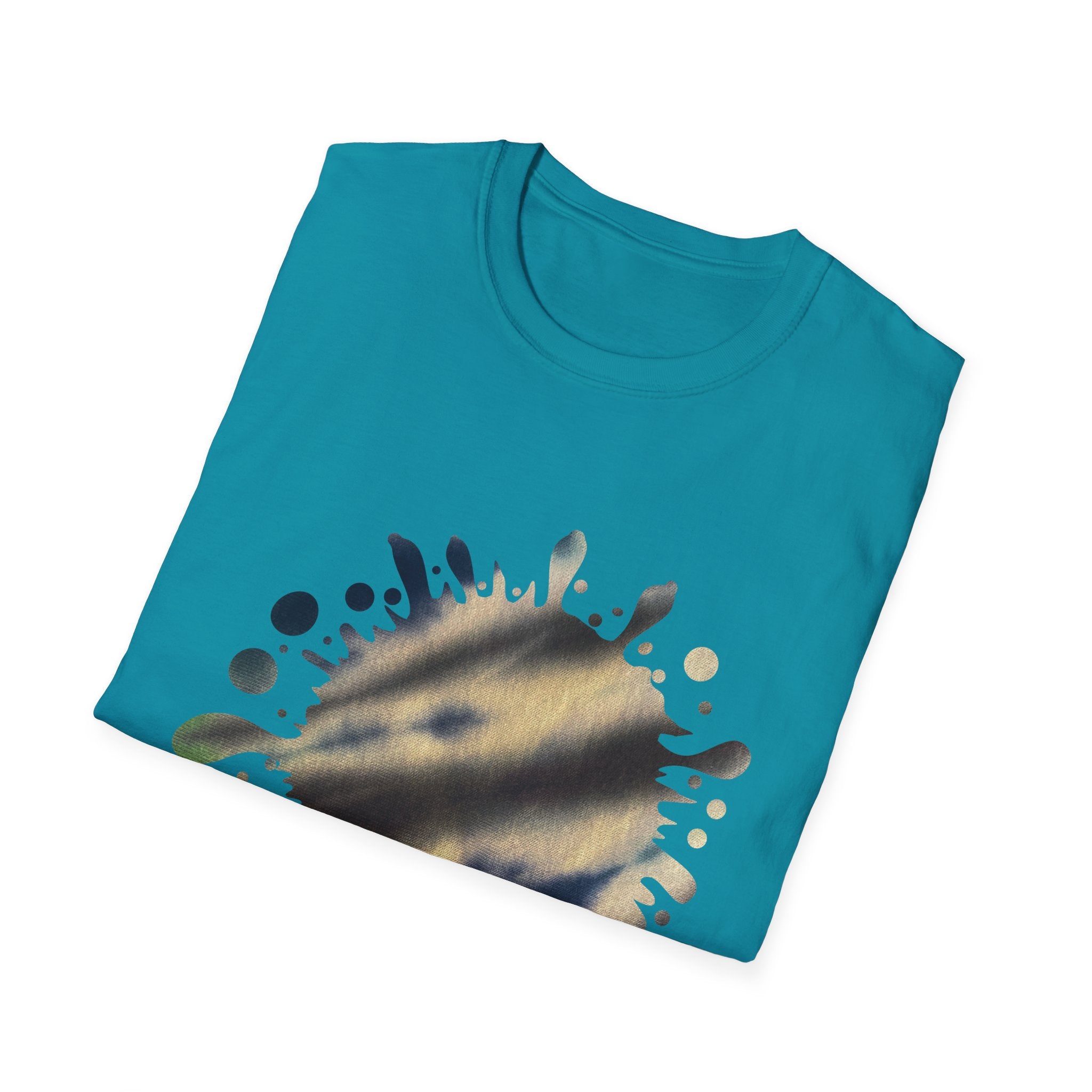 Variance 2:  Splash Art Unisex Softstyle T-Shirt | Creative Casual Tee for Art Lovers, Unique Gift for Birthdays, Art Parties, Everyday Wear