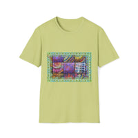 AMBROSIA: Dream inspired tie dye collage,  Softstyle T-Shirt