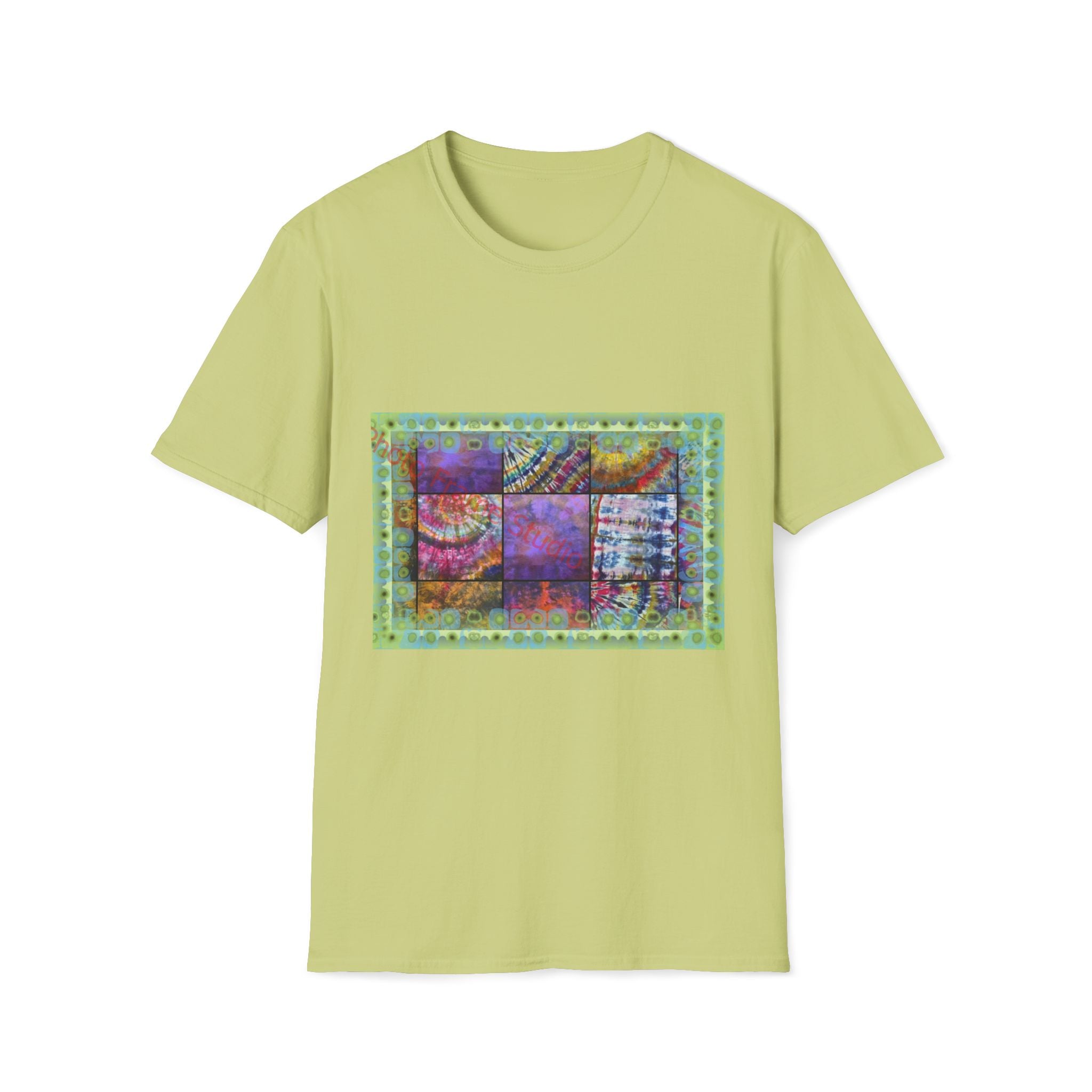 AMBROSIA: Dream inspired tie dye collage,  Softstyle T-Shirt