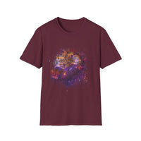 Fantasia 2:  Vibrant Splash Drip Art T-Shirt, Artistic Tee, Unisex Graphic Shirt, Trendy Casual Wear, Unique Gift for Art Lovers