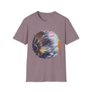 Bravado 2:  Colorful Tie-Dye Unisex Softstyle T-Shirt with Abstract Design, Perfect for Festivals, Casual Outings, Relaxed Days, Summer Vibes, and Gifts