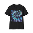 COBALT TORNADO: Tie-Dye Spiral Unisex T-Shirt, Bohemian Style Tee, Festival Apparel, Casual Wear, Gift for Him or Her