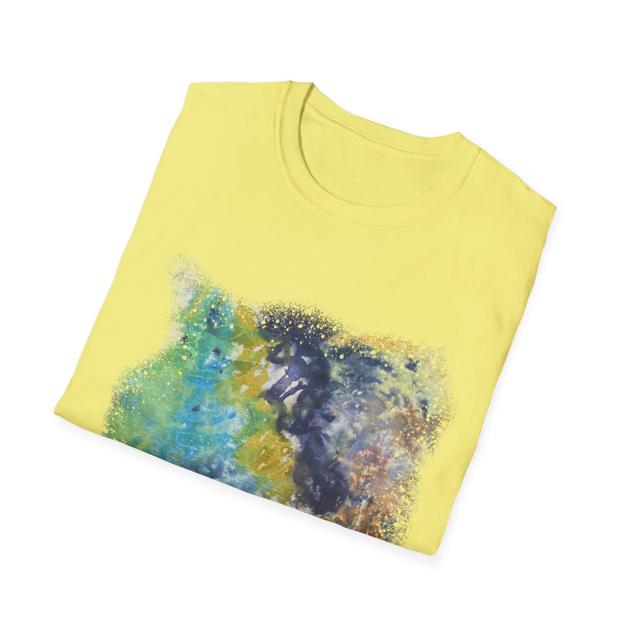 INFLECTION POINT: Monet style Colorful Tie-Dye Unisex Softstyle T-Shirt, Casual Wear, Festival Outfit, Art-Inspired, Everyday Fashion, Gift for Art Lovers