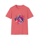 Fifth Dimension 2:  Cool Splash Art Unisex Softstyle T-Shirt, Colorful Tee, Casual Wear, Birthday Gift, Art Lover Shirt, Graphic Tee