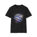 Blue on Coper 2:  Galaxy Splatter Unisex T-Shirt | Trendy Summer Tee for Art Lovers, Gift for Birthdays, Relaxed Fit Casual Wear, Unique Graphic Shirt