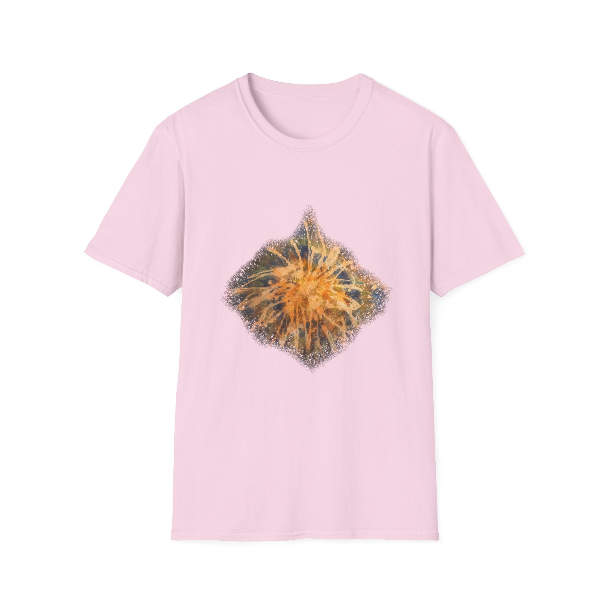 Eternal Starfire 2:  Boho Floral Snowy edge, Unisex T-Shirt - Cozy Casual Wear, Nature Lover Gift, Summer Vibes, Festival Attire, Everyday Comfort