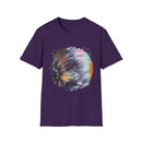 Bravado 2:  Colorful Tie-Dye Unisex Softstyle T-Shirt with Abstract Design, Perfect for Festivals, Casual Outings, Relaxed Days, Summer Vibes, and Gifts