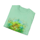 THE CONTRARIAN:  Deep sea vibe, Nature-Inspired Tie-Dye T-Shirt | Unisex Softstyle | Bohemian Vibe | Perfect for Festivals, Casual Wear, Eco-Friendly Living