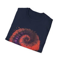 Powerball Bliss 2:  Whimsical Watercolor Spiral T-Shirt, Unisex Tee, Artistic Apparel, Casual Wear, Gift for Art Lovers, Unique Festival Outfit