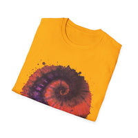Powerball Bliss 2:  Whimsical Watercolor Spiral T-Shirt, Unisex Tee, Artistic Apparel, Casual Wear, Gift for Art Lovers, Unique Festival Outfit