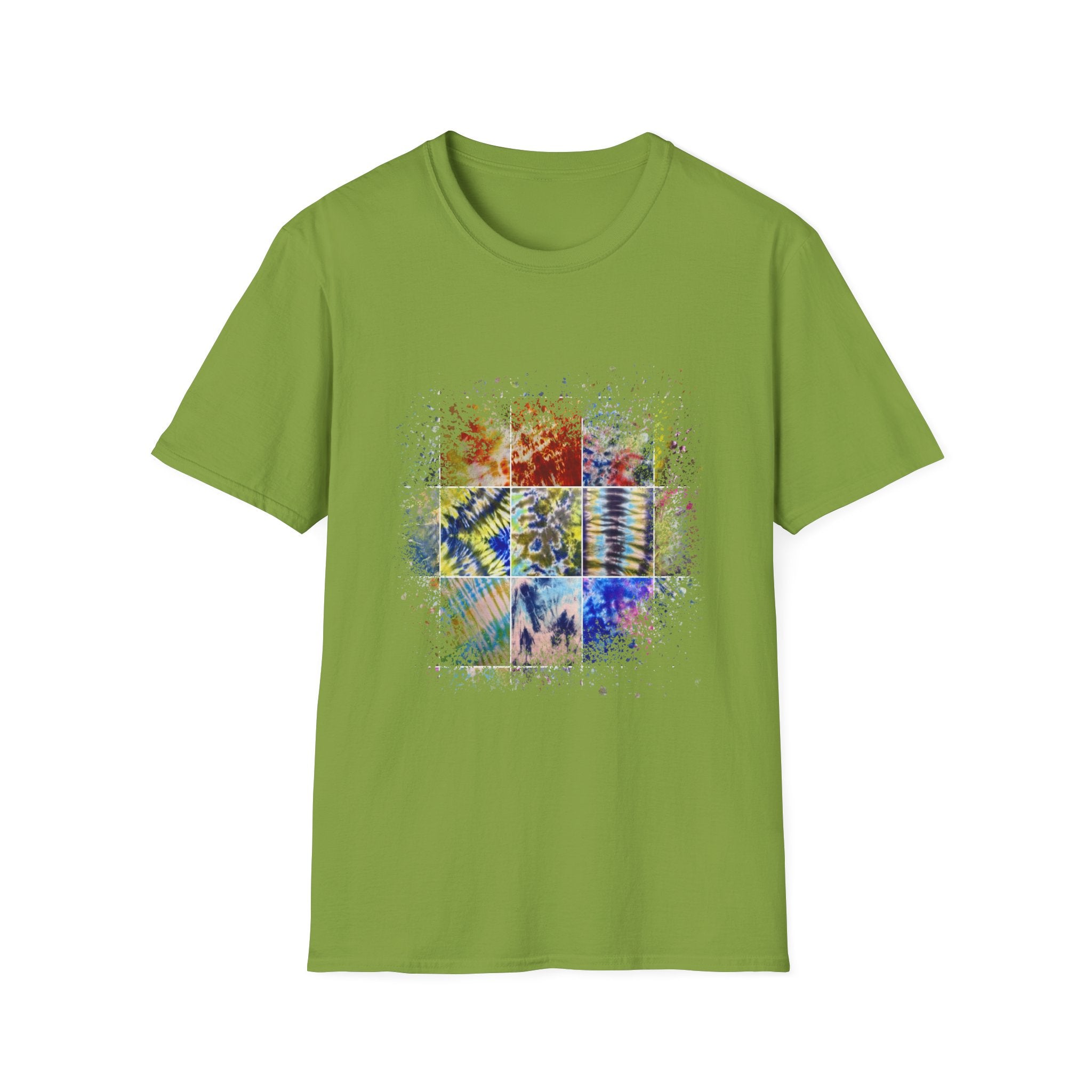 The Scramble 2:  Colorful Splash Unisex Softstyle T-Shirt, Casual Wear, Gift for Friends, Summer Fashion, Vibrant Art Tee