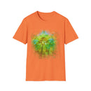 THE CONTRARIAN:  Deep sea vibe, Nature-Inspired Tie-Dye T-Shirt | Unisex Softstyle | Bohemian Vibe | Perfect for Festivals, Casual Wear, Eco-Friendly Living