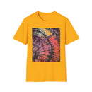 SMASH PARTY: Edgy quarter swirl vibe Tie-Dye Unisex T-Shirt - Boho Style, Summer Vibes, Festival Wear, Beach Party Outfit, Unique Gift Idea