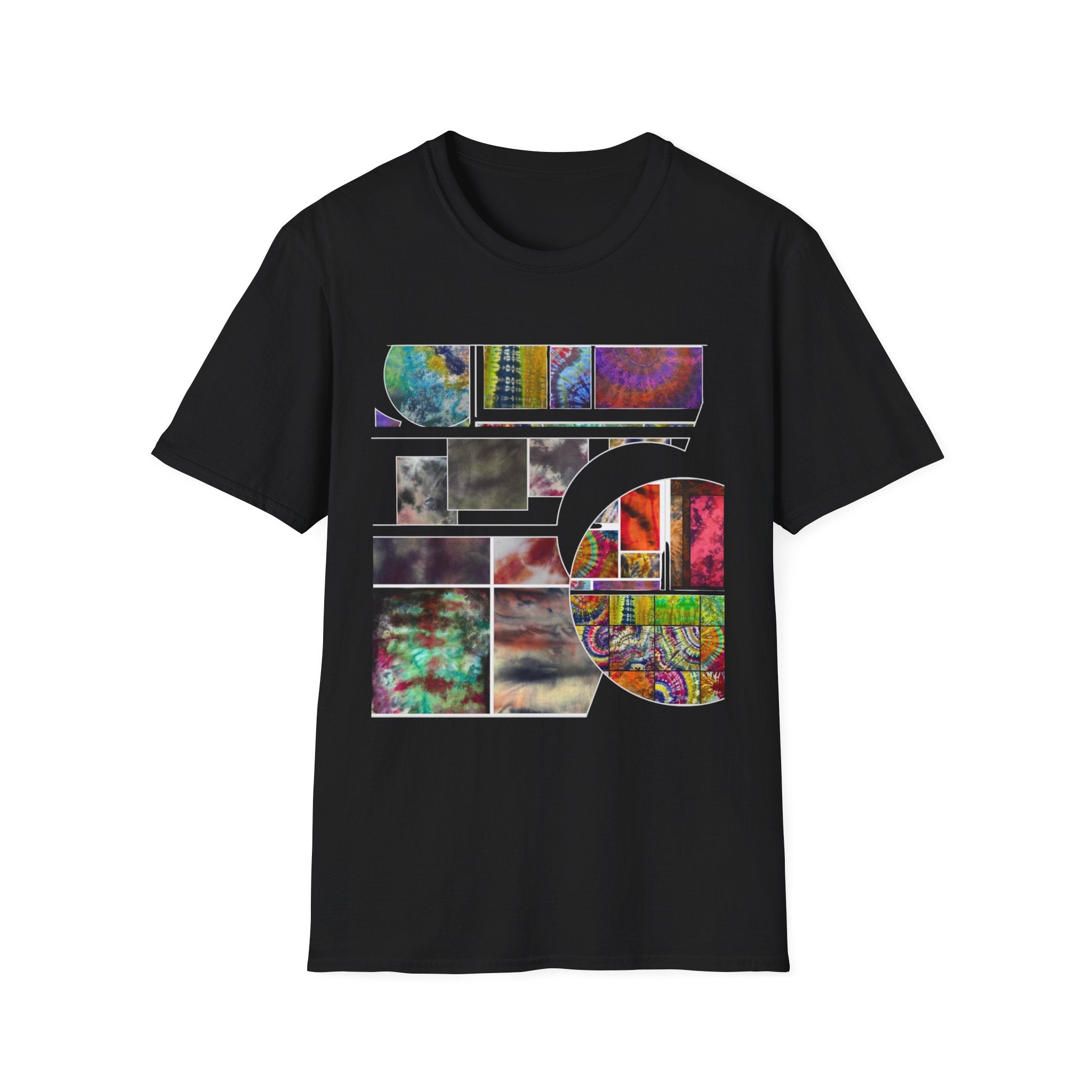 The DILEMMA: Colorful Graphic Collage Unisex Softstyle T-Shirt, Casual Tee, Unique Gift, Art Lover Shirt, Everyday Wear, Festival Apparel