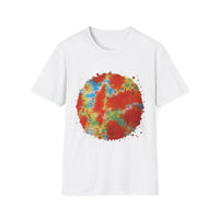 Orange Krush 2:  Tie-Dye Krush Unisex Softstyle T-Shirt, Vibrant Casual Tee, Bohemian Top, Festival Wear, Gift for Music Lovers
